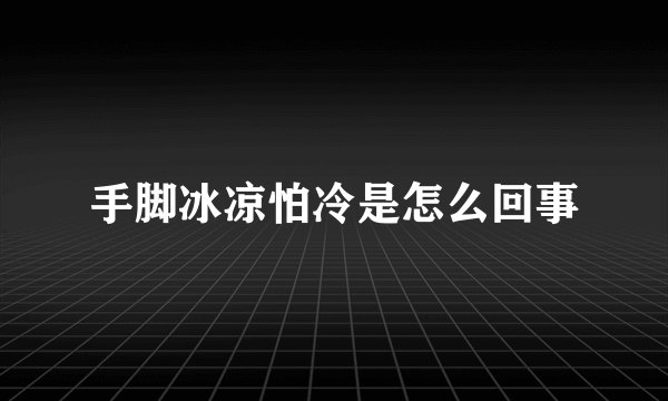 手脚冰凉怕冷是怎么回事
