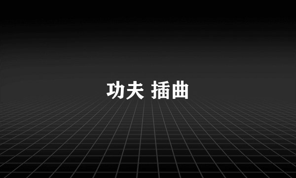 功夫 插曲