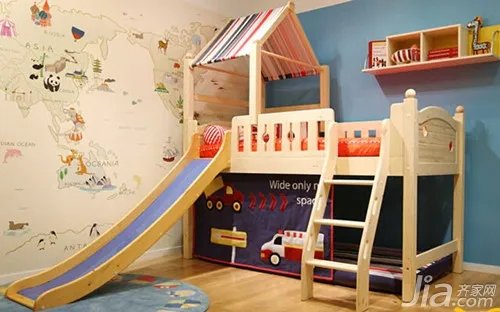 带滑梯的儿童床有哪些 带滑梯的儿童床装修风格