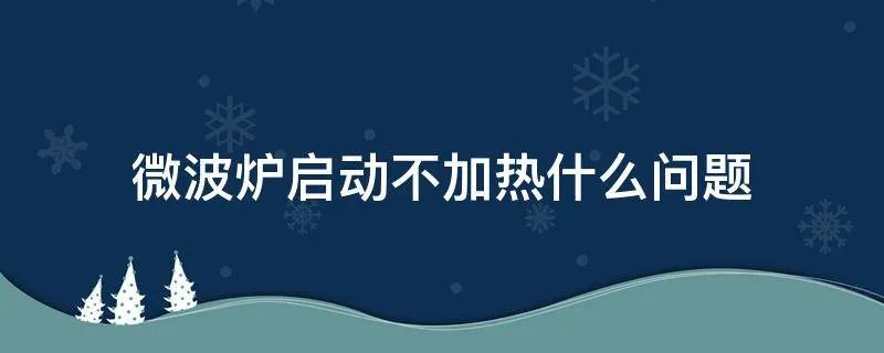 微波炉启动不加热什么问题