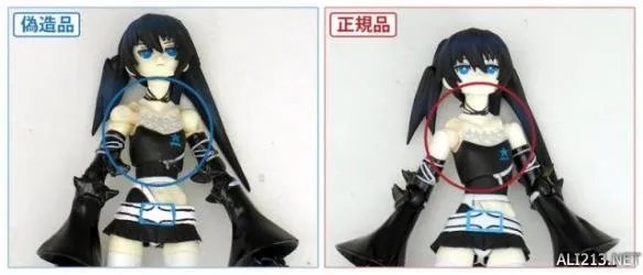 正版手办与盗版邪神大比拼 比一比就可以看出真假！