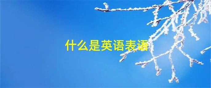 什么是英语表语