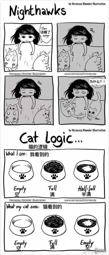 这磨人的小妖精!这20张插画告诉你为什么千万别养猫