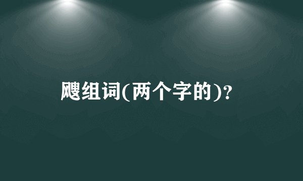 飕组词(两个字的)？