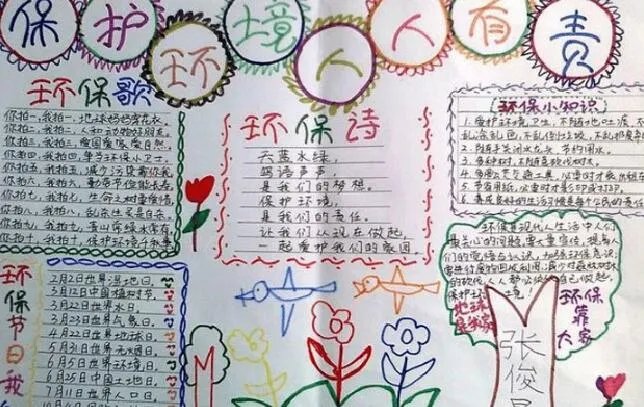 保护环境的手抄报