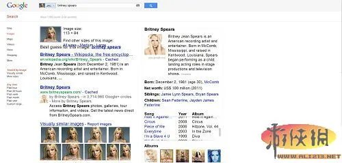 谷歌图片搜索更新 新增“知识图谱”内容