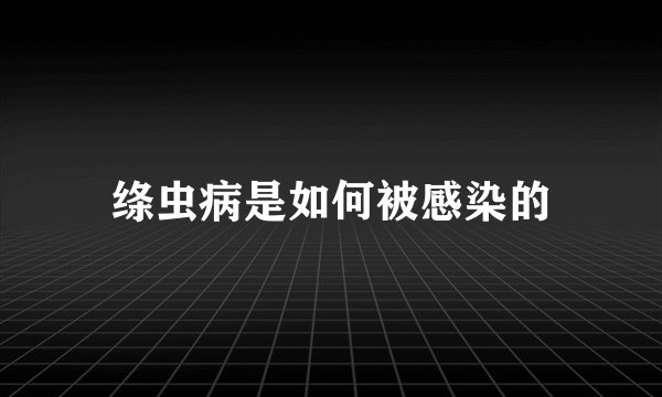 绦虫病是如何被感染的
