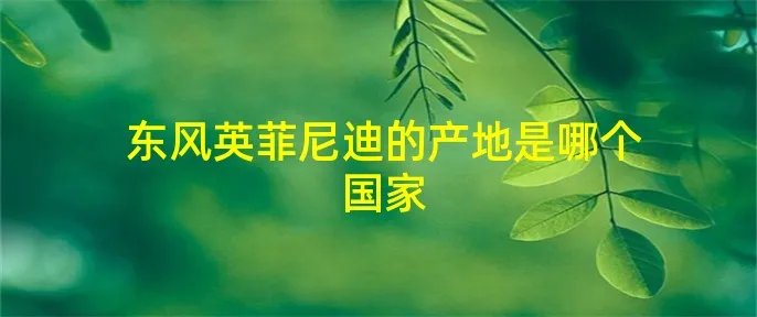 东风英菲尼迪的产地是哪个国家