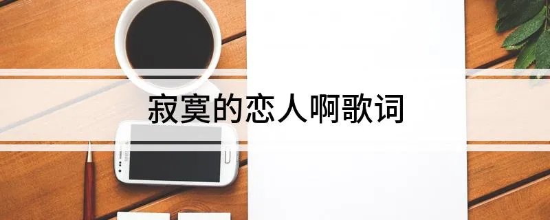 寂寞的恋人啊歌词