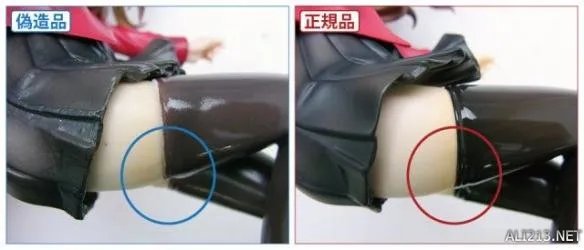 正版手办与盗版邪神大比拼 比一比就可以看出真假！