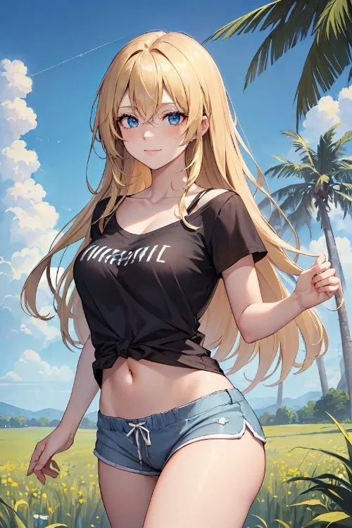 动漫美图杂赏：热裤 死库水 夏日运动展现绝美好身材