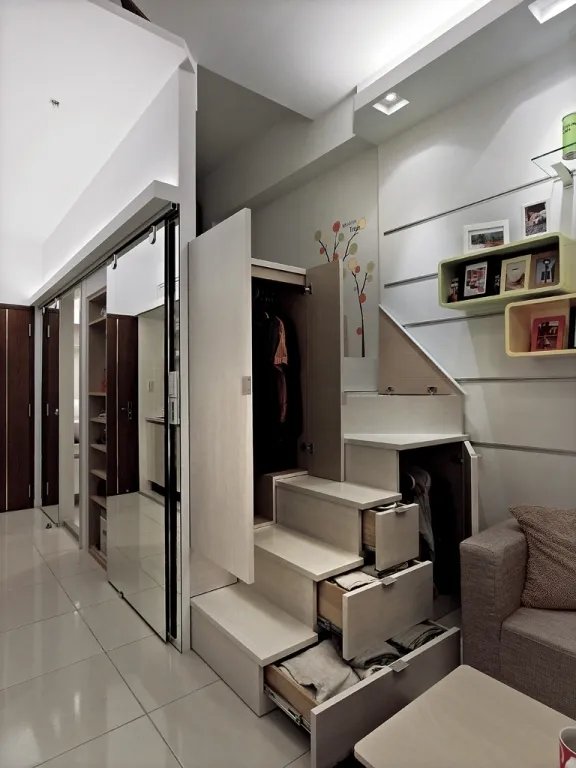 嫂子家的复式楼我一点也不羡慕，但是楼梯真的让我嫉妒