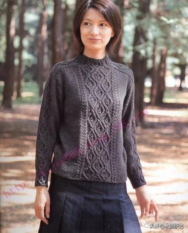 毛衣领子编织方法？