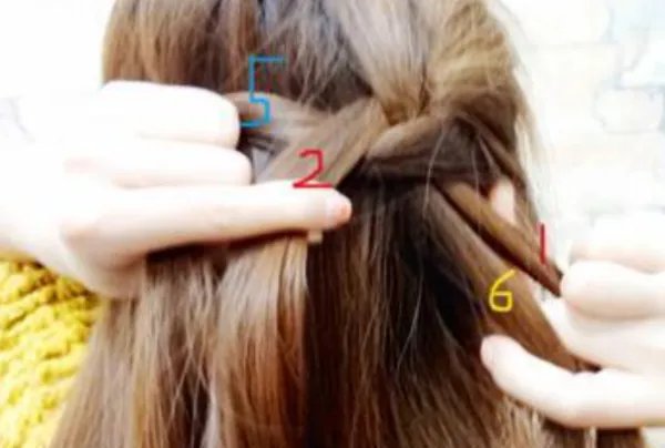 蜈蚣辫的编法图解