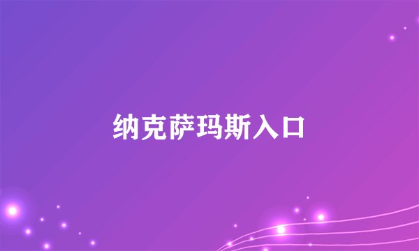 纳克萨玛斯入口