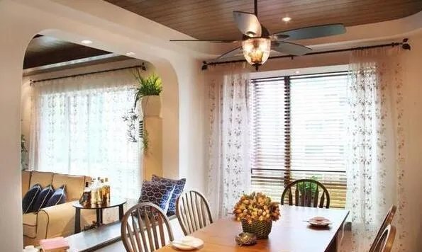 餐厅吊扇灯效果图 选择搭配吊扇灯也是一个门道