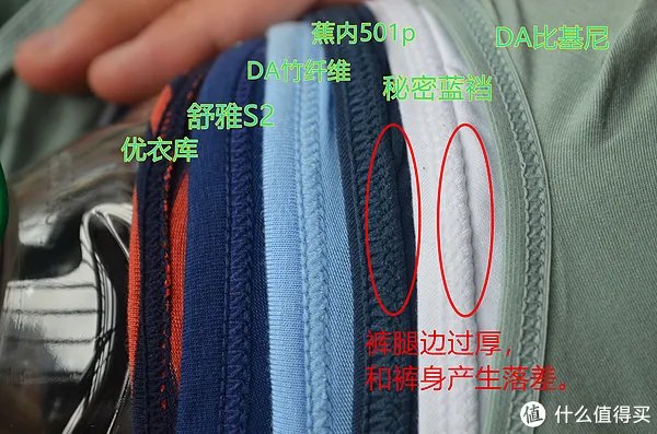 30-100元男士内裤系列测评 篇四：三角内裤测评 舒雅、优衣库、DA、蕉内、螃蟹秘密5款