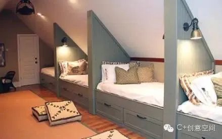 花点点设计的巧思，家里的角落也有小床的容身之所