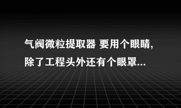 气阀微粒提取器 要用个眼睛,除了工程头外还有个眼罩叫什么名字？
