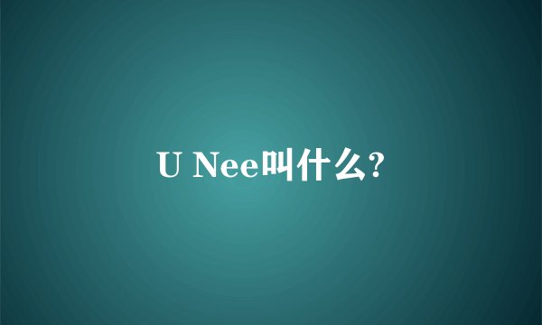 U Nee叫什么?