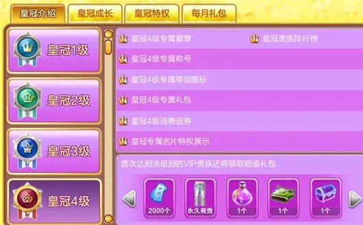 qq皇冠等级价格表