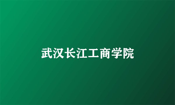 武汉长江工商学院