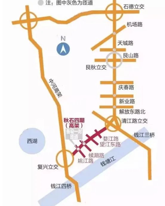 杭州市秋石快速路和秋石高架的区别