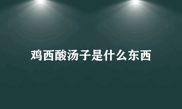 鸡西酸汤子是什么东西