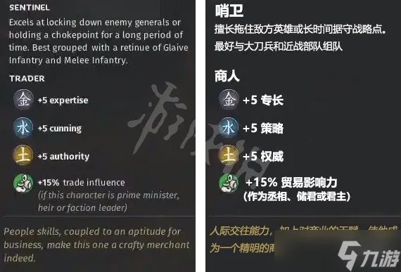 全面战争三国各属性武将特性有什么区别 全属性武将特性图文对比介绍