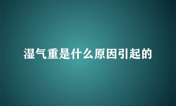 湿气重是什么原因引起的