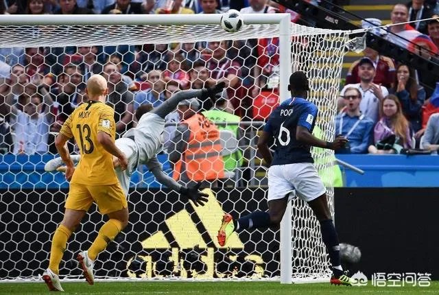 2018世界杯法国队对阵澳大利亚的比赛中，6号球员是怎么进球的？