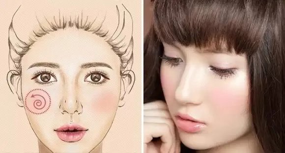 腮红的画法图解 腮红的画法步骤