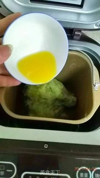 青蛙挤挤面包（抹茶豆沙包）