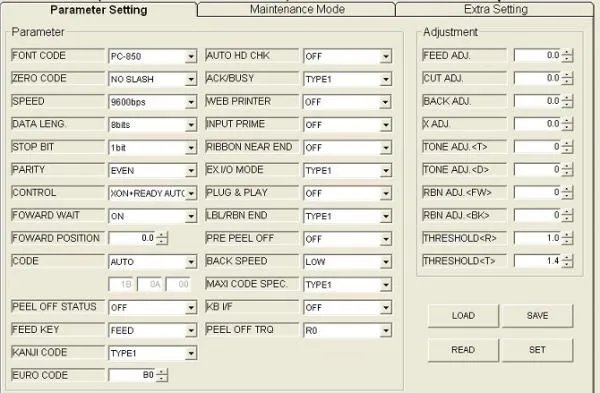 打印机芯的产品参数