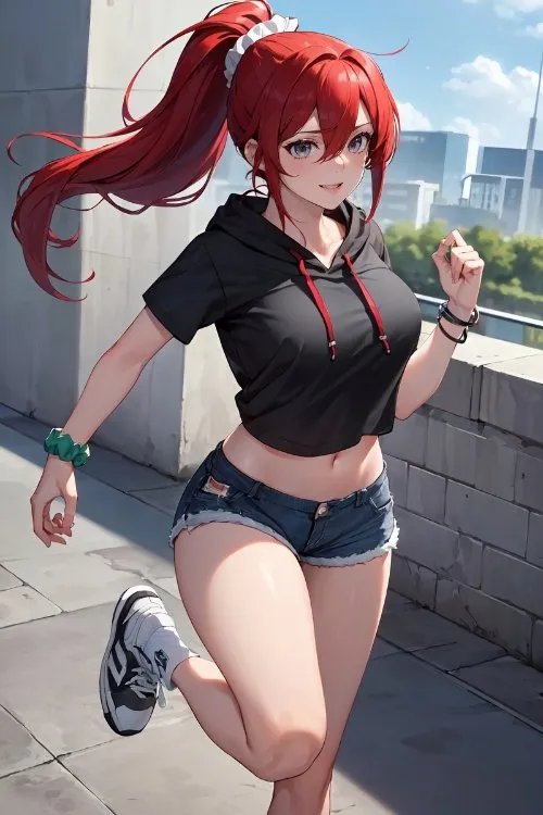 动漫美图杂赏：热裤 死库水 夏日运动展现绝美好身材