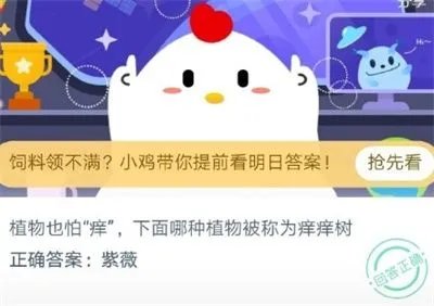 植物也怕痒下面哪种植物被称为痒痒树