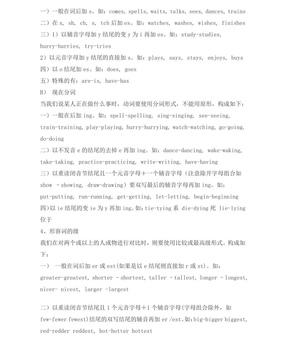 初一英语知识点