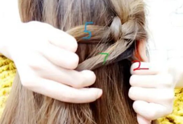 蜈蚣辫的编法图解