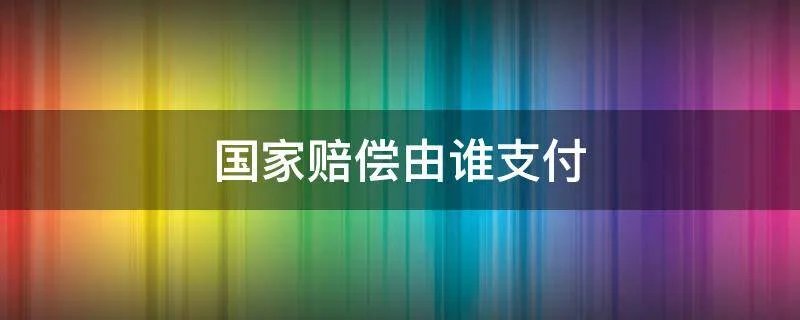 国家赔偿由谁支付