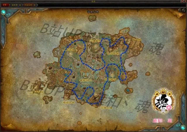《魔兽世界》炽蓝仙野采矿路线分享