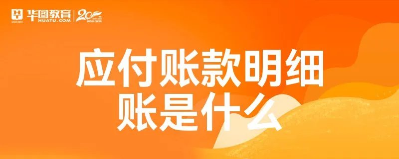 应付账款明细账是什么