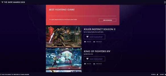 TGA 2016：《拳皇14》入围TGA最佳格斗游戏评选