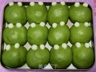 青蛙挤挤面包（抹茶豆沙包）