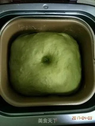 青蛙挤挤面包（抹茶豆沙包）