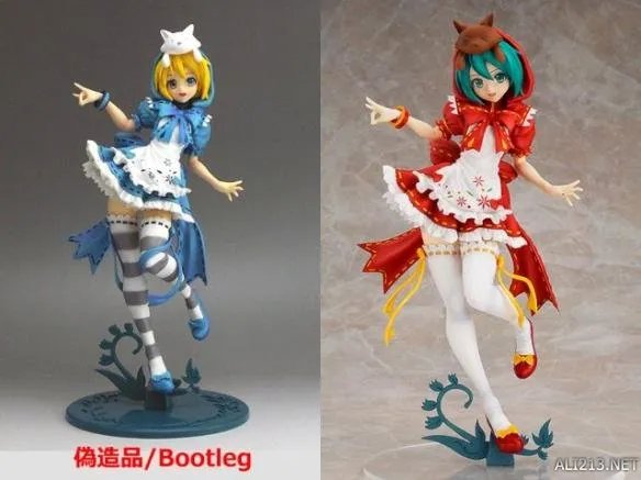 正版手办与盗版邪神大比拼 比一比就可以看出真假！