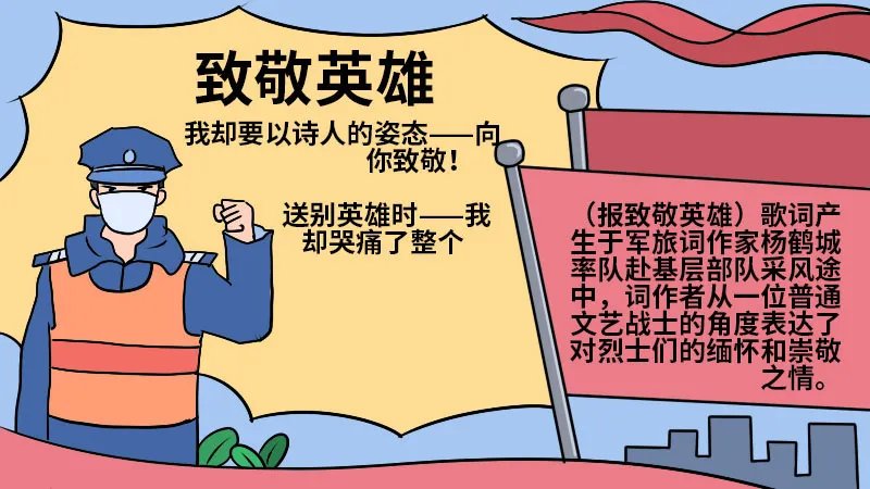 手抄报致敬英雄