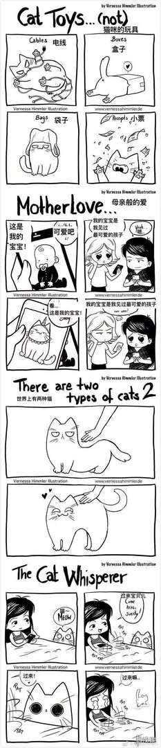 这磨人的小妖精!这20张插画告诉你为什么千万别养猫