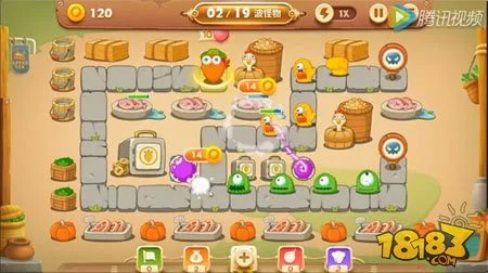 保卫萝卜3集市地图第21关图文攻略