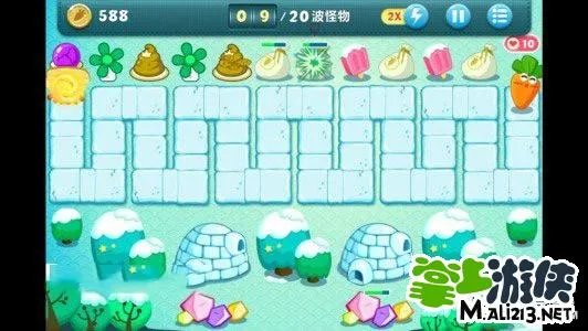 保卫萝卜冬季7攻略 冬季主题第7关金萝卜攻略