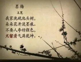 “个个花开淡墨痕”全诗是什么？